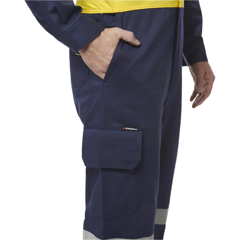 KingGee K51540 KingGee 2 Reflective Spliced Combination Overall