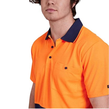 KingGee K54205 Workcool Hyperfreeze HiVis Spliced Polo S/S
