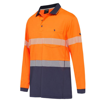 KingGee K54225 Workcool Hyperfreeze HiVis Taped Spliced Polo L/S