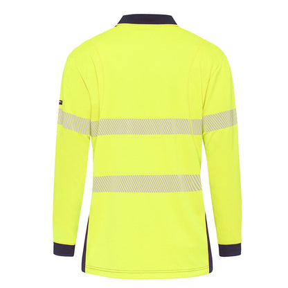 KingGee K54225 Workcool Hyperfreeze HiVis Taped Spliced Polo L/S