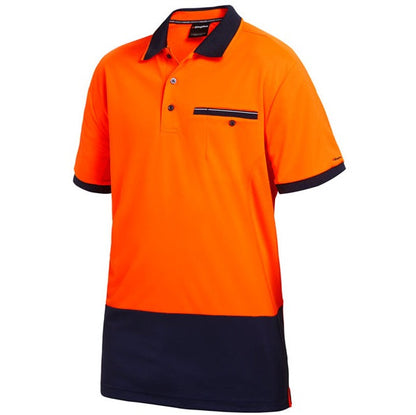 KingGee K54845 Workcool HiVis Spliced Polo S/S