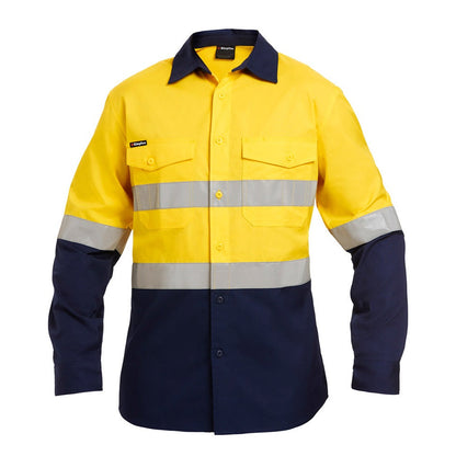 KingGee K54880 Workcool 2 Hi Vis Reflective Spliced Shirt L/S