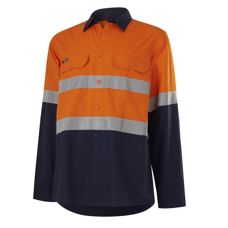 KingGee K54913 Workcool Vented Spliced Shirt Taped Long Sleeve