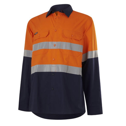 KingGee K54913 Workcool Vented Spliced Shirt Taped Long Sleeve
