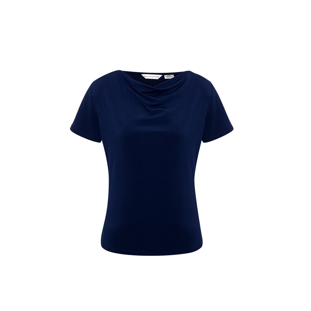 Biz Collection K625LS Womens Ava Top - Midnight Blue - Alternative Front View