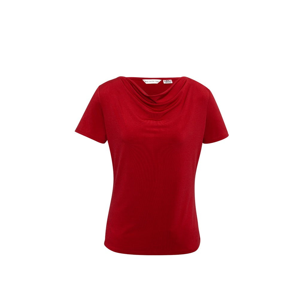 Biz Collection K625LS Womens Ava Top - Red - Front View