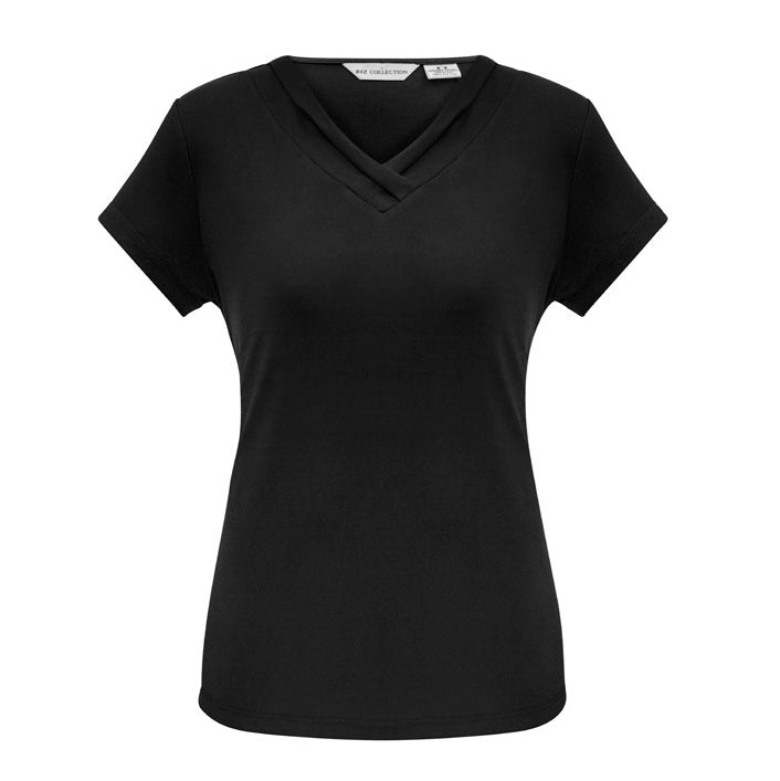 Biz Collection K819LS Lana Ladies V-Neck Short Sleeve Top