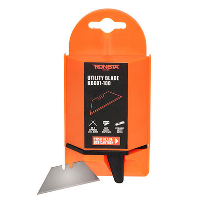 Ronsta Knives KB001-100 Utility Blades (Pack of 100)