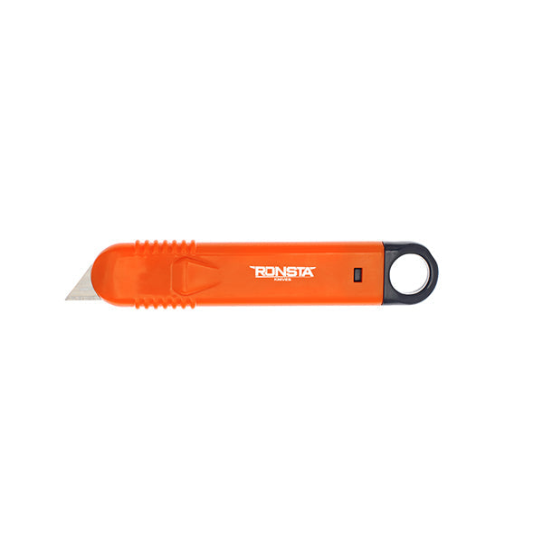 Ronsta Knives KS006 Auto-retractable Safety Knife Economical - Orange/Black - Side View