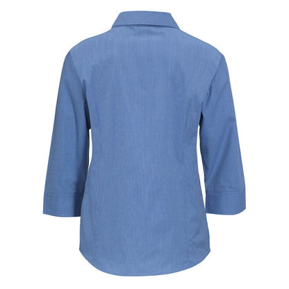 Biz Collection LB8200 Micro Check Ladies 3/4 Shirt