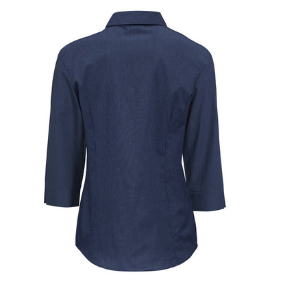 Biz Collection LB8200 Micro Check Ladies 3/4 Shirt