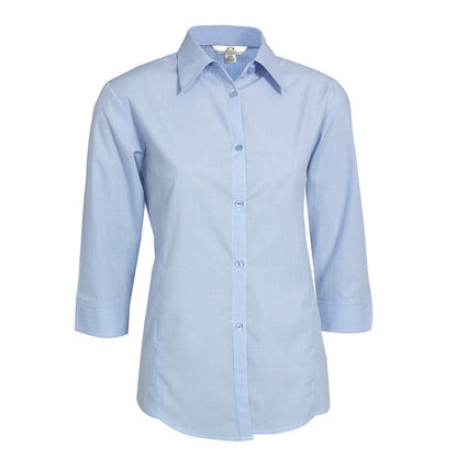 Biz Collection LB8200 Micro Check Ladies 3/4 Shirt