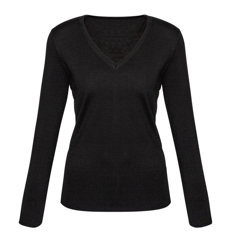 Biz Collection LP618L Ladies Milano Knit Pullover - Black - Alternative Front View