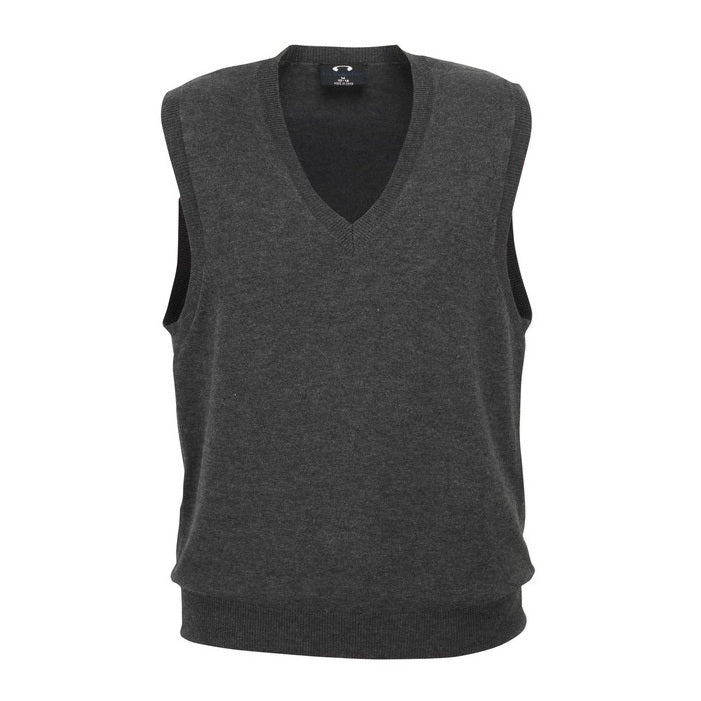 Biz Collection LV3504 Ladies V-Neck Knit Vest - Charcoal - Alternative Front View