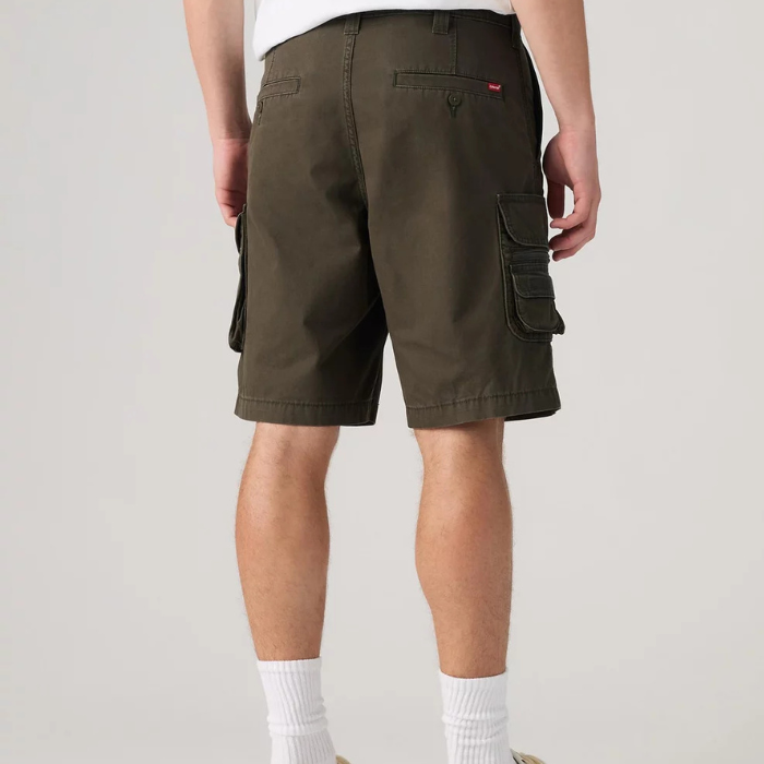 Levis 007W7 Fishing Cargo Shorts - Komodo Green Colour, Back View