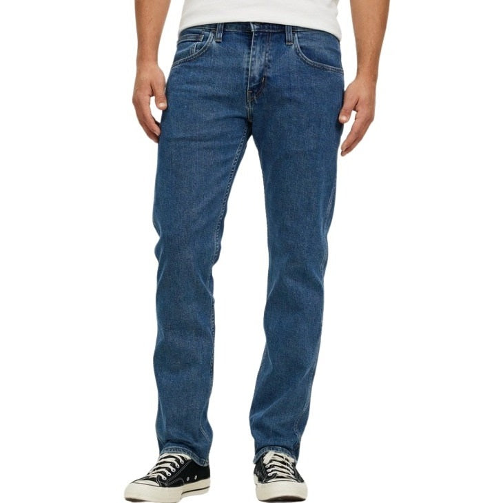 Mens Medium blue Stonewash Jeans Strong heavy duty durable long lasting, work and weekend jeans classic modern fit. 