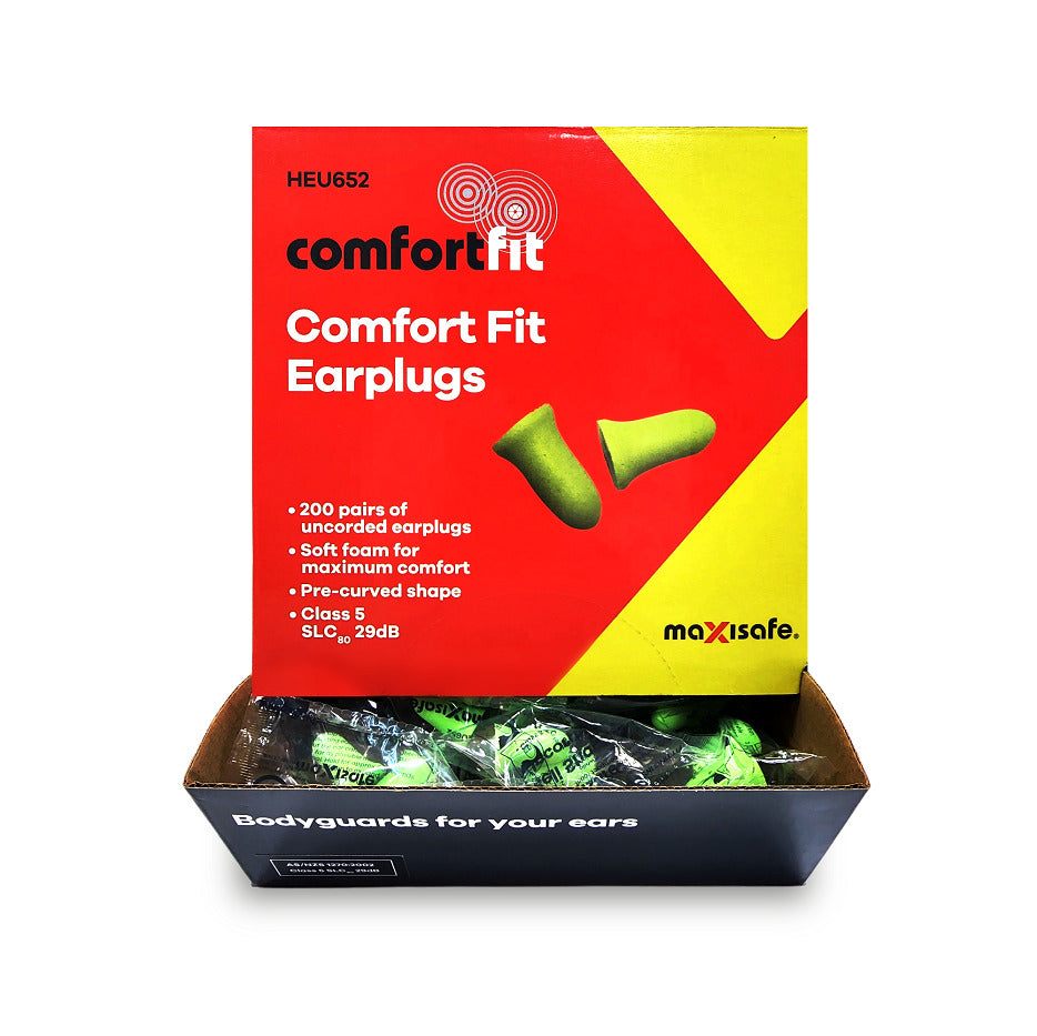 Maxisafe HEU652 ComfortFit Bell Shaped Earplugs Uncorded - Class