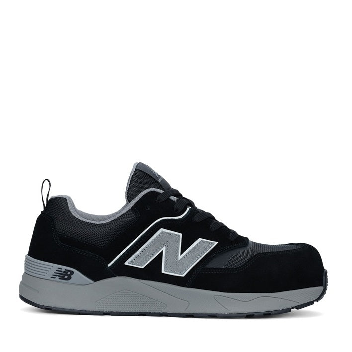 Black with Grey Slip Resistant New Balance MEELCAP Elite Lite Composite Safety Shoes