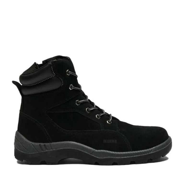Munka MFW21166 Protective Girder Zip Safety Boots - Black - Side View