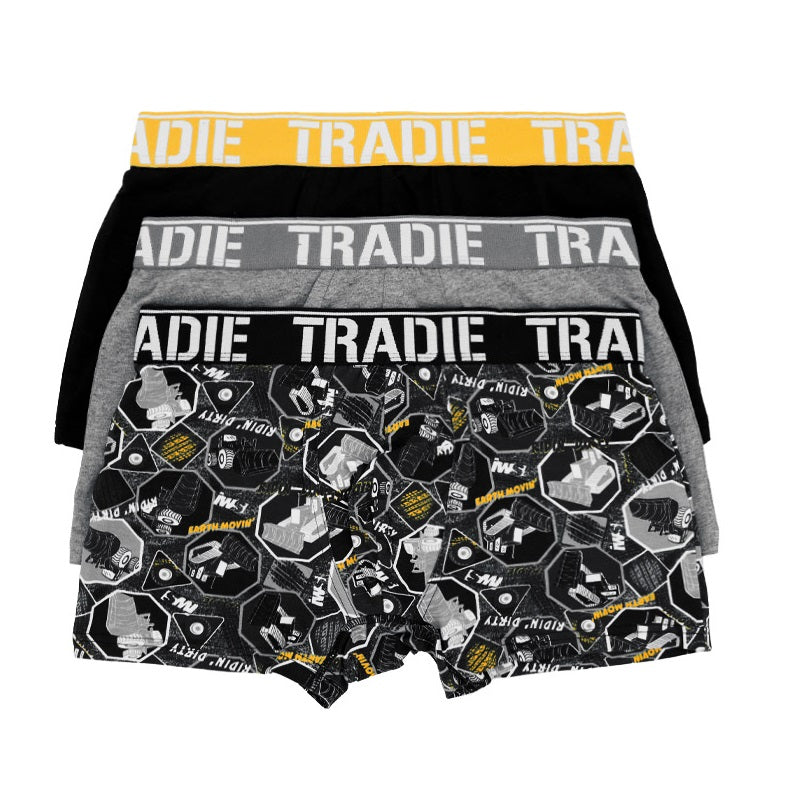 Tradie MJ1194WK3 3 Pack Fitted Trunk - Assorted - Product View