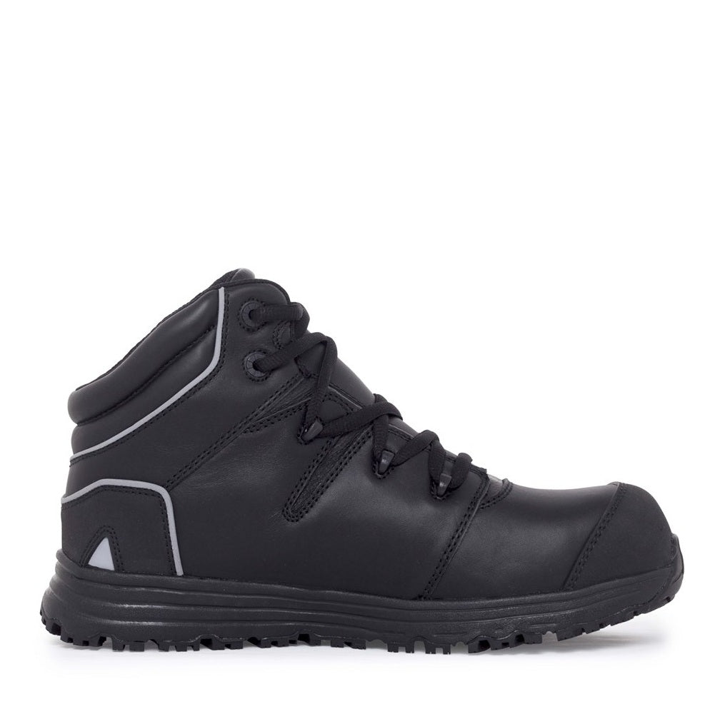 Black Leather Lightweight Slip Resistant Mack MK000HAUL Haul Waterproof Lace-Up Safety Boots