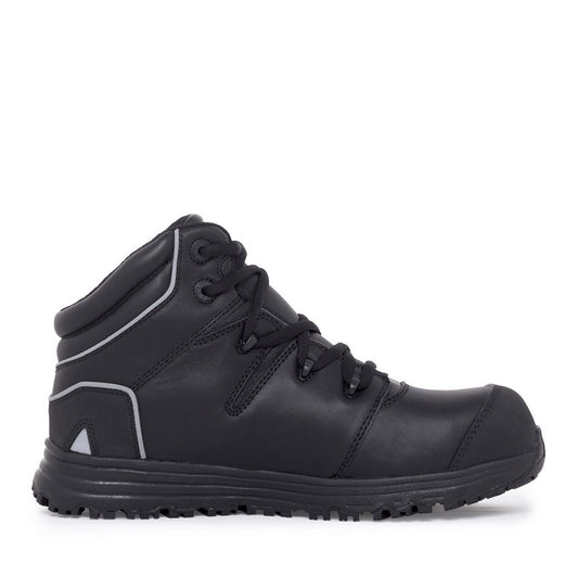 Black Leather Lightweight Slip Resistant Mack MK000HAUL Haul Waterproof Lace-Up Safety Boots