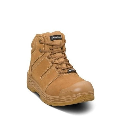 Wheat coloured Scuff Cap Mack MK0SHIFTZ Shift Zip-Up Safety Work Boots