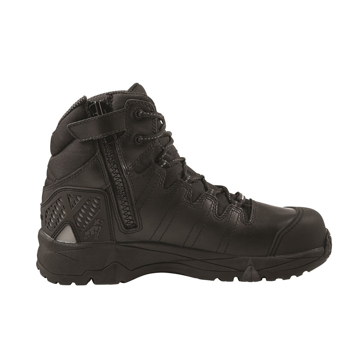 Mack MKOCTANEZ Octane Unisex Zip Safety Black Boots Zip Sided