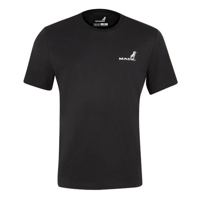 Mack MKSSTE001 Classic Cotton Crew Neck Short Sleeve T-Shirt - Black - Front View