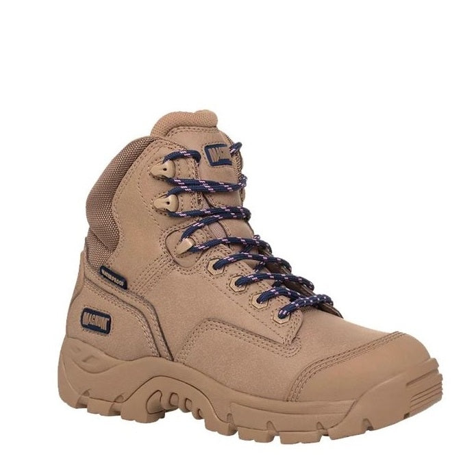zip sided Magnum MPW160 wheat Precision Max Womens Composite Safety Boots 