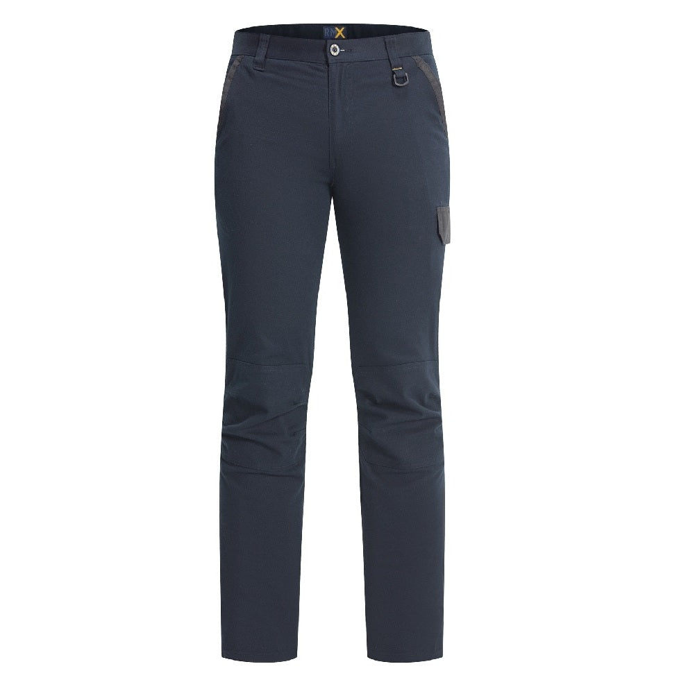 Ritemate RMX011 RMX Unisex Flexible Fit Lightweight Tactical Pant - Dark Navy - Front View