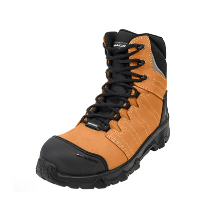 Mens honey beige coloured black scuff cap, anti static, water resistant, safety footwear, Mack MKTERRP2Z Terrapro Zip 2.0 Safety Boots