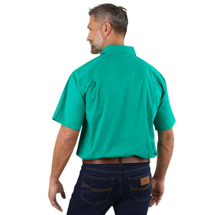 Ringers Western 118110004 Lake Argyle Mens Short Sleeve Full Button Work Shirt