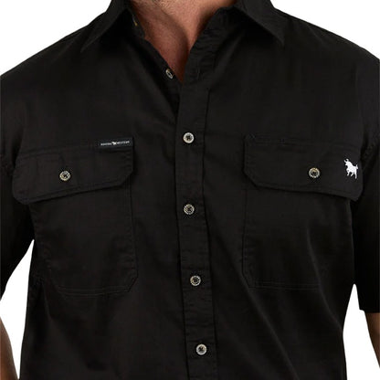 Ringers Western 118110004 Lake Argyle Mens Short Sleeve Full Button Work Shirt