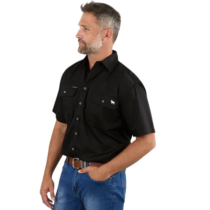 Ringers Western 118110004 Lake Argyle Mens Short Sleeve Full Button Work Shirt