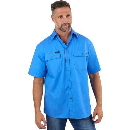 Ringers Western 118110004 Lake Argyle Mens Short Sleeve Full Button Work Shirt