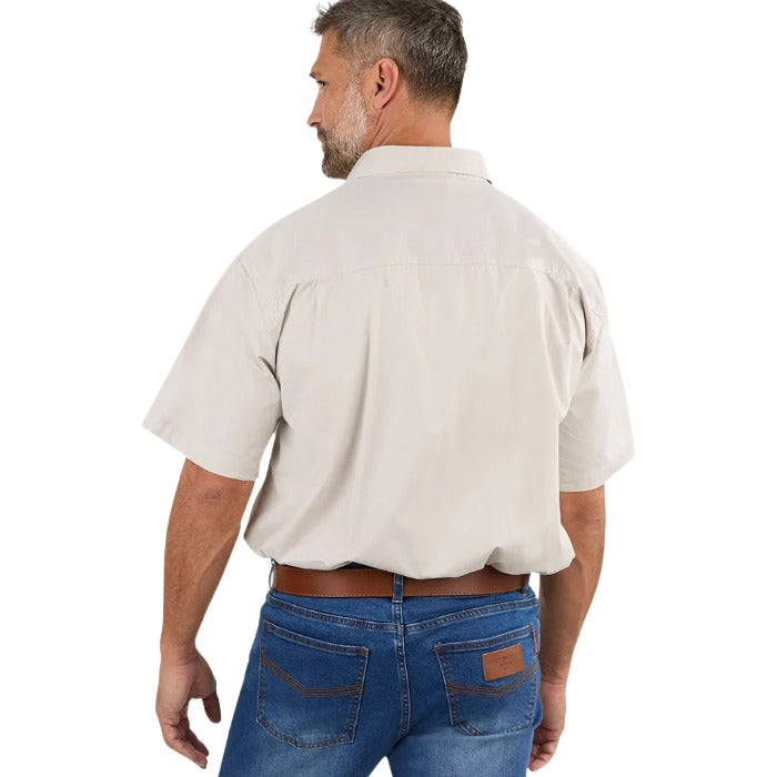 Ringers Western 118110004 Lake Argyle Mens Short Sleeve Full Button Work Shirt