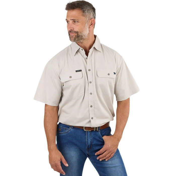 Ringers Western 118110004 Lake Argyle Mens Short Sleeve Full Button Work Shirt