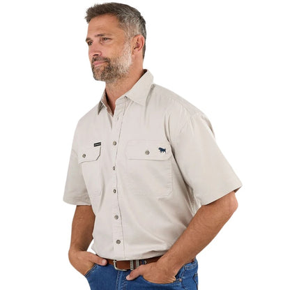Ringers Western 118110004 Lake Argyle Mens Short Sleeve Full Button Work Shirt