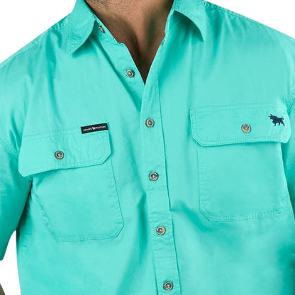 Ringers Western 118110004 Lake Argyle Mens Short Sleeve Full Button Work Shirt