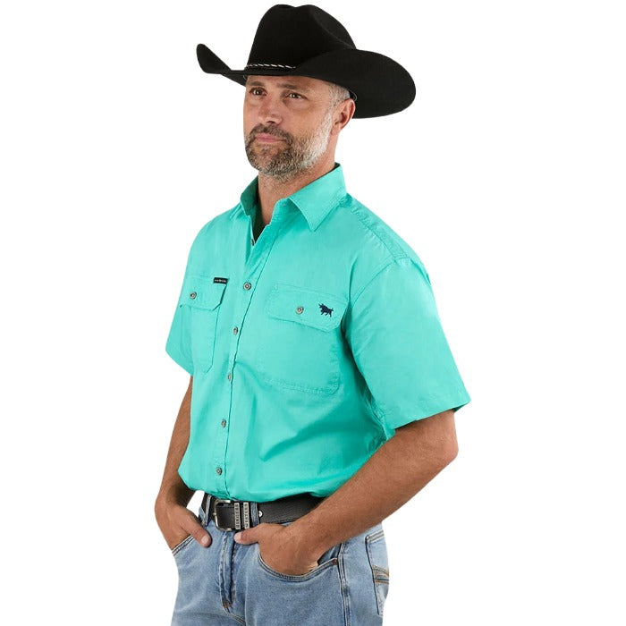 Ringers Western 118110004 Lake Argyle Mens Short Sleeve Full Button Work Shirt