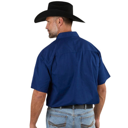 Ringers Western 118110004 Lake Argyle Mens Short Sleeve Full Button Work Shirt