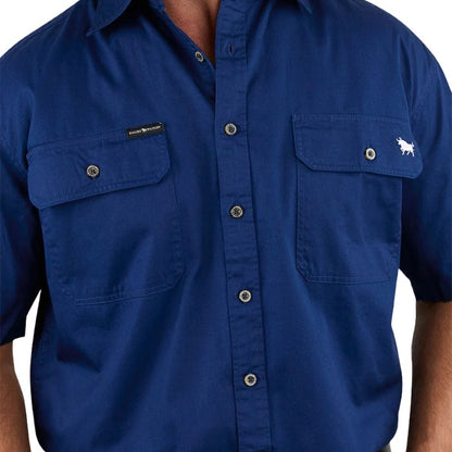 Ringers Western 118110004 Lake Argyle Mens Short Sleeve Full Button Work Shirt
