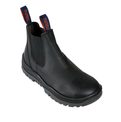 Mongrel 916020 DISCONTINUED Black Kip Non Safety V-Cut Elastic Sided Boot
