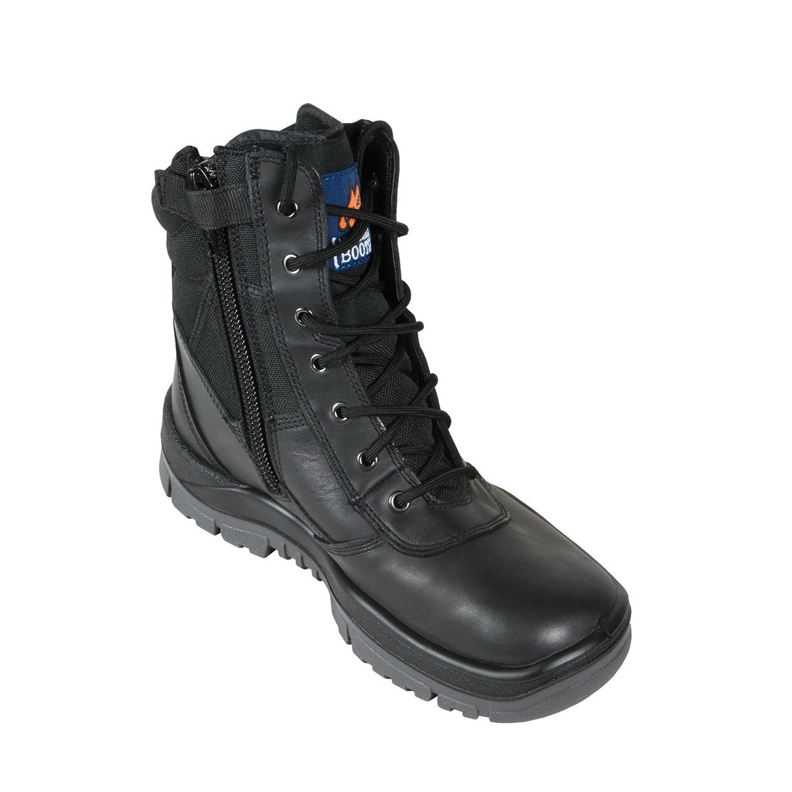 Mongrel 951020 Black Non Safety High Leg ZipSider Boot