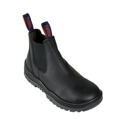Mongrel 916020 DISCONTINUED Black Kip Non Safety V-Cut Elastic Sided Boot