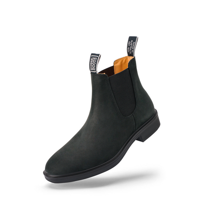 Mens anad womens  Chelsea  sytle Mongrel 805022 Black Nubuck Non-Safety Riding Boots Left Angle View