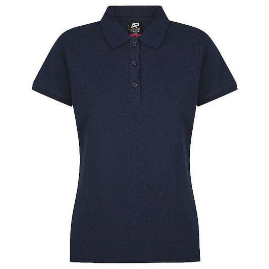 Aussie Pacific N2315 Claremont Ladies Work Polo Navy - Front view