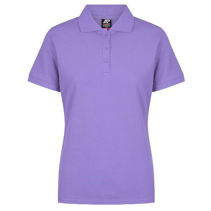Aussie Pacific N2315 Ladies Claremont Polo - Purple - Front View