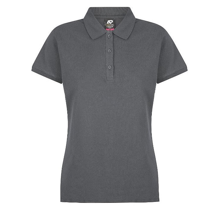 Aussie Pacific N2315 Ladies Claremont Polo - Slate - Front View